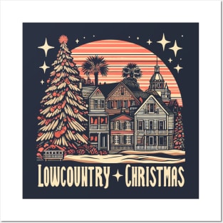 Lowcountry Christmas Starry Charleston Xmas Posters and Art